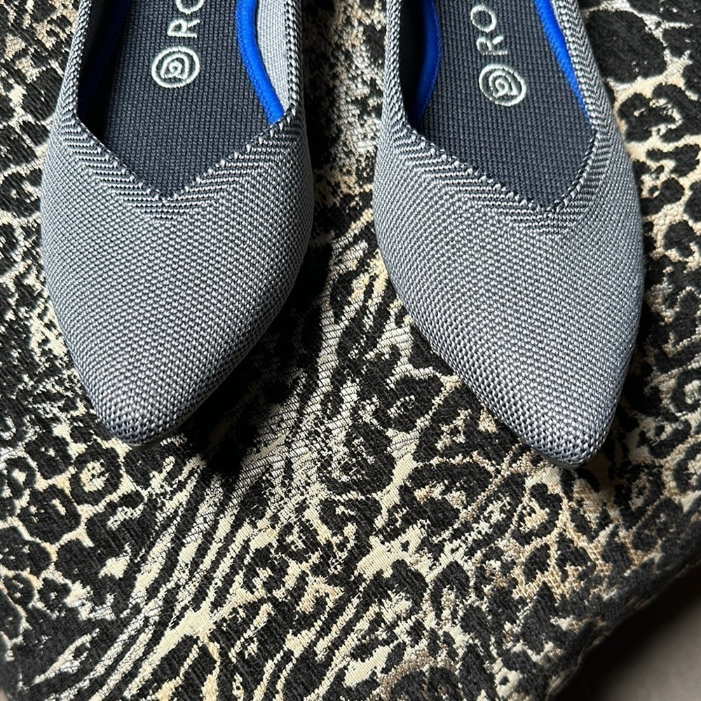Rothy's Gray Slip-On Flats Versatile Comfort - Picture 3 of 7